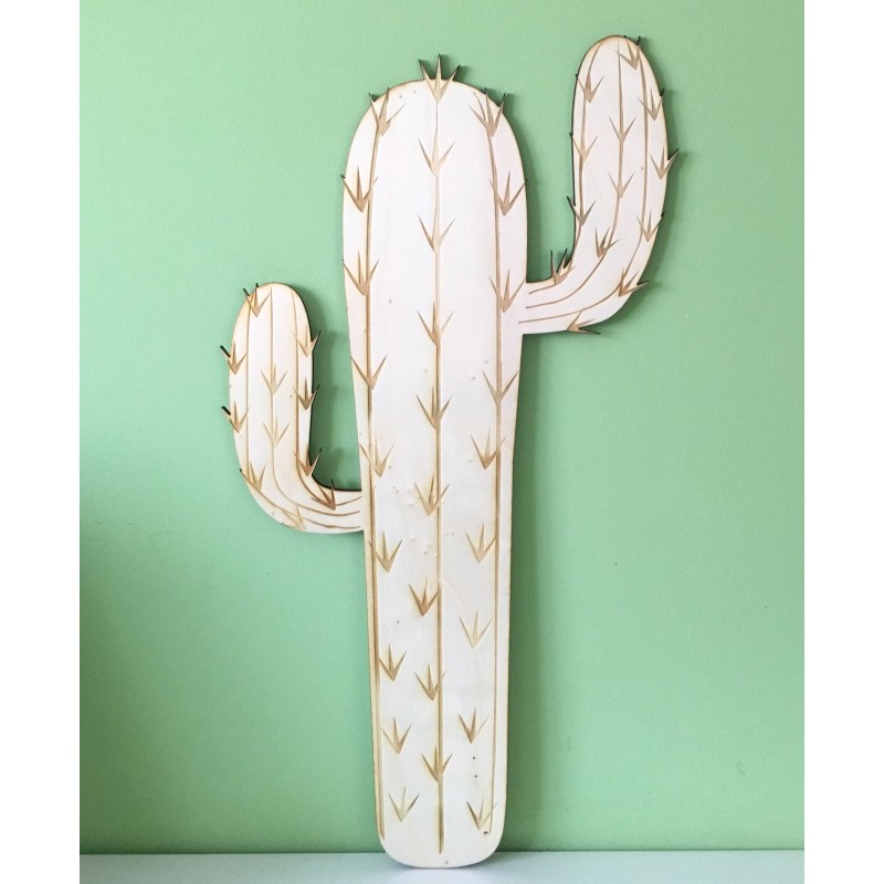 Cactus de madera