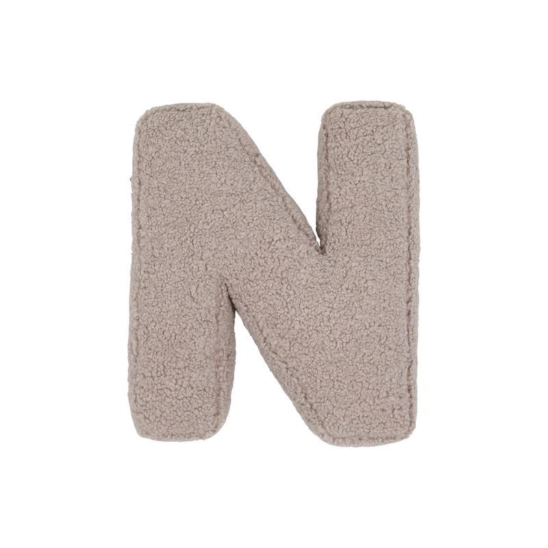 Cojín Letra Bouclé Personalizado Infantil | YELOCAI