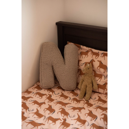 Cojín Letra Bouclé Personalizado Infantil | YELOCAI