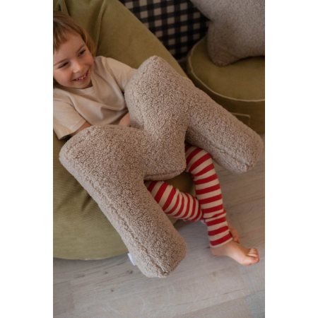 Cojín Letra Bouclé Personalizado Infantil | YELOCAI