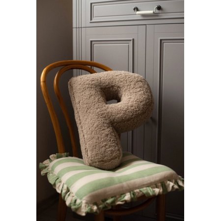 Cojín Letra Bouclé Personalizado Infantil | YELOCAI