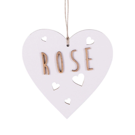 Corazón de Madera Personalizado con Nombre | YELOCAI