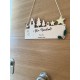 CORONA PUERTA FELIZ NAVIDAD MADERA PERSONALIZADA