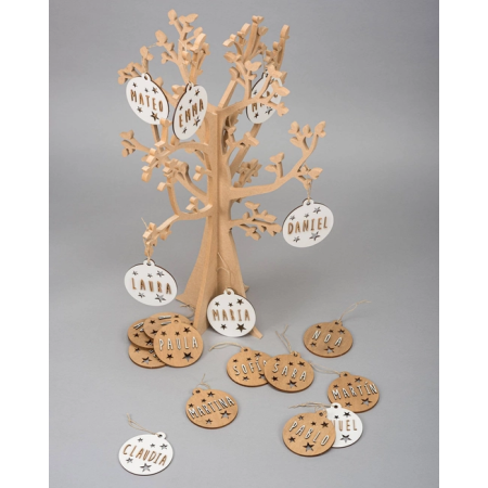 Bola de Navidad de Madera Personalizada | YELOCAI