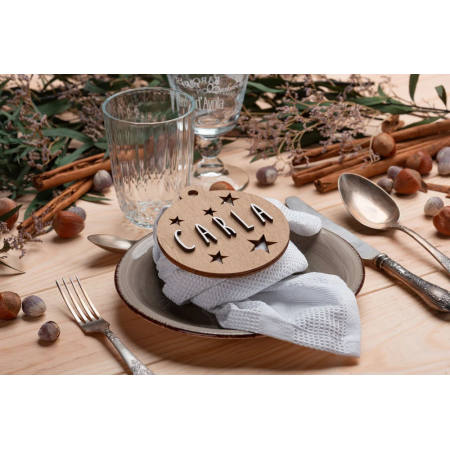 Bola de Navidad de Madera Personalizada | YELOCAI