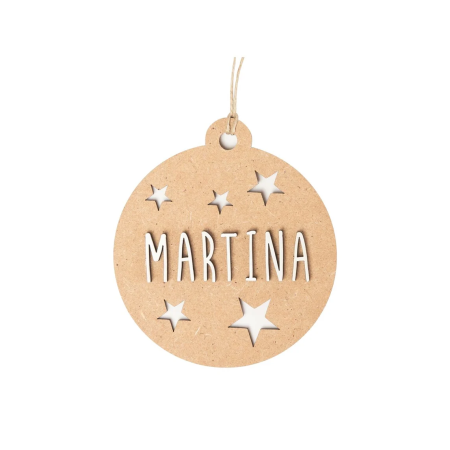 Bola de Navidad de Madera Personalizada | YELOCAI