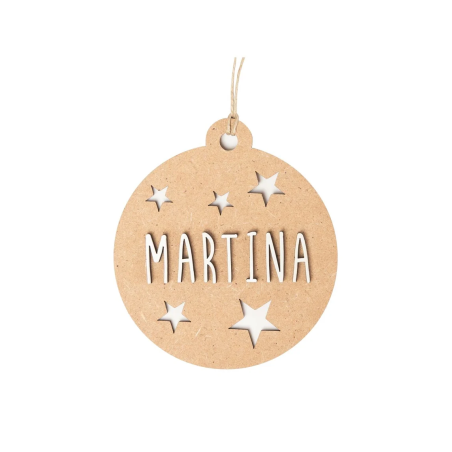Bola de Navidad de Madera Personalizada | YELOCAI