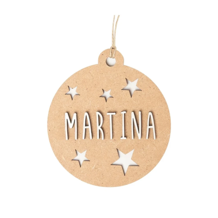 Bola de Navidad de Madera Personalizada | YELOCAI