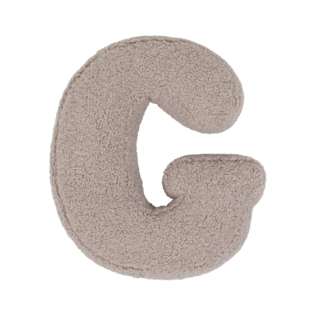 Cojín Letra Bouclé Personalizado Infantil | YELOCAI