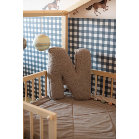 Cojín Letra Bouclé Personalizado Infantil | YELOCAI